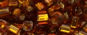 (image for) TOHO 3mm Cube Shape Seed Beads-Smoke Topaz Silver Lined