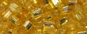 (image for) TOHO 3mm Cube Shape Seed Beads-Light Topaz Silver Lined