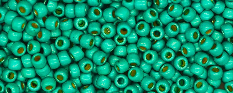 (image for) TOHO 11/o Round-Green Turquoise Galvanized Matte PermaFinish. 11TPF578F