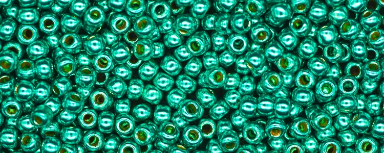 (image for) TOHO 11/o Round-Green Turquoise Galvanized PermaFinish. 11TPF578