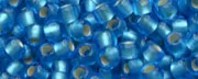(image for) TOHO 11/o Round-Aqua Silver Lined Matte. 11T23BF