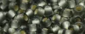 (image for) TOHO 11/o Round-Black Diamond Silver Lined Matte. 11T29BF