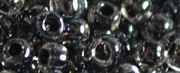 (image for) TOHO 11/o Round-Black Lined Crystal Transparent. 11T344