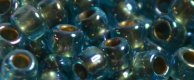 (image for) TOHO Size 6/o Round Seed Bead-Bronze Lined Aqua Rainbow 6T995