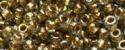 (image for) TOHO 8/o Round Seed Bead-Bronze Lined Black Diamond Transparent. 8T993