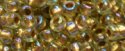 (image for) TOHO 11/o Round-Bronze Lined Light Topaz Rainbow. 11T998