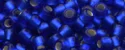 (image for) TOHO 11/o Round-Cobalt Blue Silver Lined Matte. 11T28F