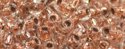 (image for) TOHO 11/o Round-Copper Lined Crystal Transparent. 11T740