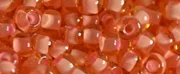 (image for) TOHO 11/o Round-Coral Lined Light Topaz Transparent. 11T925