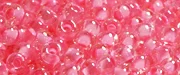(image for) TOHO 11/o Round-Crystal Pink Lined Luster. 11T987