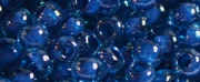 (image for) TOHO 8/o Round Seed Bead-Dark Blue Lined Aqua Transparent. 8T932