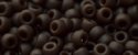 (image for) TOHO 11/o Round-Dark Brown Matte Opaque. 11T46F