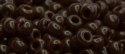 (image for) TOHO 8/o Round Seed Bead-Dark Brown Opaque #8T46