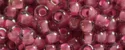 (image for) TOHO 11/o Round-Dark Pink Lined Topaz Transparent. 11T959