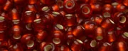 (image for) TOHO Size 8/o Round Seed Bead-Dark Ruby Silver Lined Matte 8T25CF