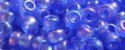 (image for) TOHO 11/o Round-Sapphire Transparent Rainbow Matte. 11T178F