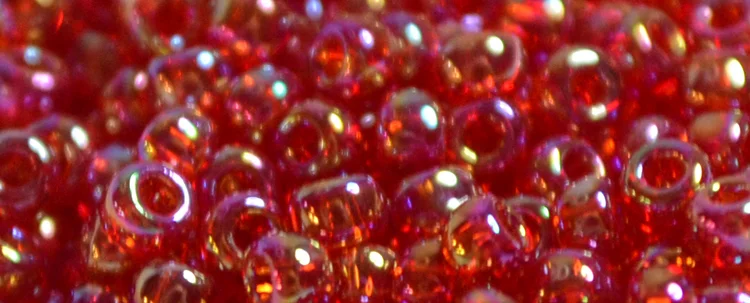 (image for) TOHO 11/o Round-Dark Ruby Transparent Rainbow. 11T165C