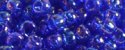 (image for) TOHO 11/o Round-Dark Sapphire Transparent Rainbow. 11T87