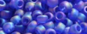 (image for) TOHO 11/o Round-Dark Sapphire Transparent Rainbow Matte. 11T87F