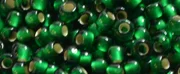 (image for) TOHO 11/o Round-Emerald Green Silver Lined Matte. 11T36F