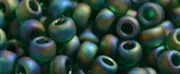 (image for) TOHO 11/o Round-Emerald Transparent Rainbow Matte. 11T179F