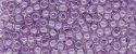(image for) TOHO 11/o Round-Grape Lined Crystal Transparent. 11T936