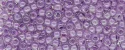 (image for) TOHO 11/o Round-Grape Lined Crystal Transparent. 11T936