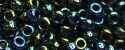 (image for) TOHO 15/o Round Seed Bead-Green Iris Metallic. 15T84