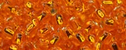 (image for) TOHO 11/o Round-Hyacinth Orange Silver Lined. 11T30B