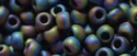 (image for) TOHO 11/o Round-Jet Black Iris Metallic Matte. 11T86F