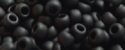 (image for) TOHO 8/o Round Seed Bead-Jet Black Matte Opaque #8T49F