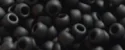 (image for) TOHO 8/o Round Seed Bead-Jet Black Matte Opaque #8T49F