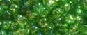 (image for) TOHO 11/o Round-Kelly Green Transparent Rainbow. 11T167