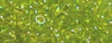 (image for) TOHO 11/o Round-Lime Transparent Rainbow. 11T164