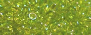 (image for) TOHO 11/o Round-Lime Transparent Rainbow. 11T164