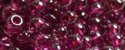 (image for) TOHO 11/o Round-Magenta Lined Crystal Luster. 11T356