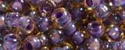 (image for) TOHO 11/o Round-Mauve Lined Light Topaz Transparent. 11T927