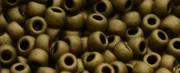 (image for) TOHO 11/o Round-Olive Brown Iris Metallic Matte. 11T702