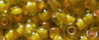 TOHO 11/o Round-Pink Lined Light Lime Transparent. 11T302 (image for) TOHO 11/o Round-Pink Lined Light Lime Transparent. 11T302