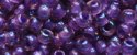 (image for) TOHO 11/o Round-Purple Lined Amethyst Transparent. 11T928