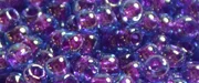 (image for) TOHO 8/o Round Seed Bead-Purple Lined Aqua Transparent. 8T252