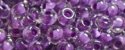(image for) TOHO 11/o Round-Purple Lined Crystal Transparent. 11T935