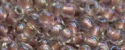 (image for) TOHO 11/o Round-Rose Lined Crystal Rainbow. 11T267
