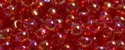 (image for) TOHO 11/o Round-Ruby Transparent Rainbow. 11T165B