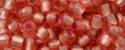 (image for) TOHO 11/o Round-Salmon Lined Rose Matte. 11T2201