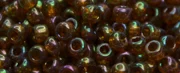 (image for) TOHO 11/o Round-Topaz Iris Gold Luster. 11T459