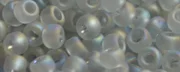 (image for) TOHO 11/o Round-Lighter Black Diamond Transparent Rainbow Matte. 11T176AF