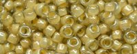TOHO 11/o Round-Beige Lined Crystal Transparent. 11T369 (image for) TOHO 11/o Round-Beige Lined Crystal Transparent. 11T369