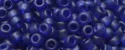 (image for) TOHO 15/o Round Seed Bead-Dark Cobalt Blue Transparent Matte. 15T8DF