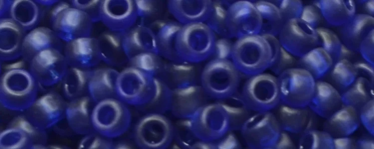 (image for) TOHO 15/o Round Seed Bead-Dark Cobalt Blue Transparent Matte. 15T8DF